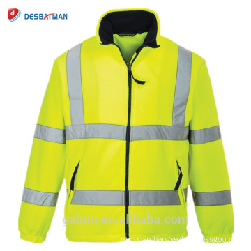 Road traffic yellow color high quality warning overalls safety reflective safety jacket security vest